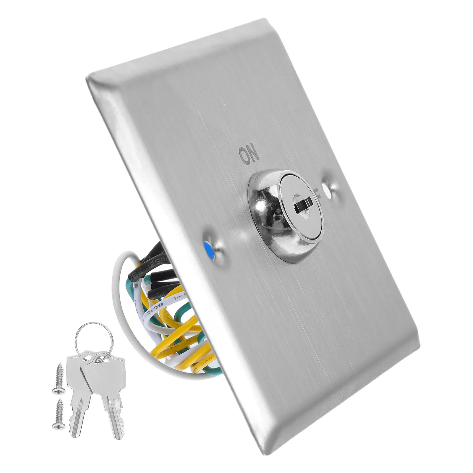 Key Switch Stainless Steel Weatherproof Heavy Duty Access Control Door Release Button for Security Gate