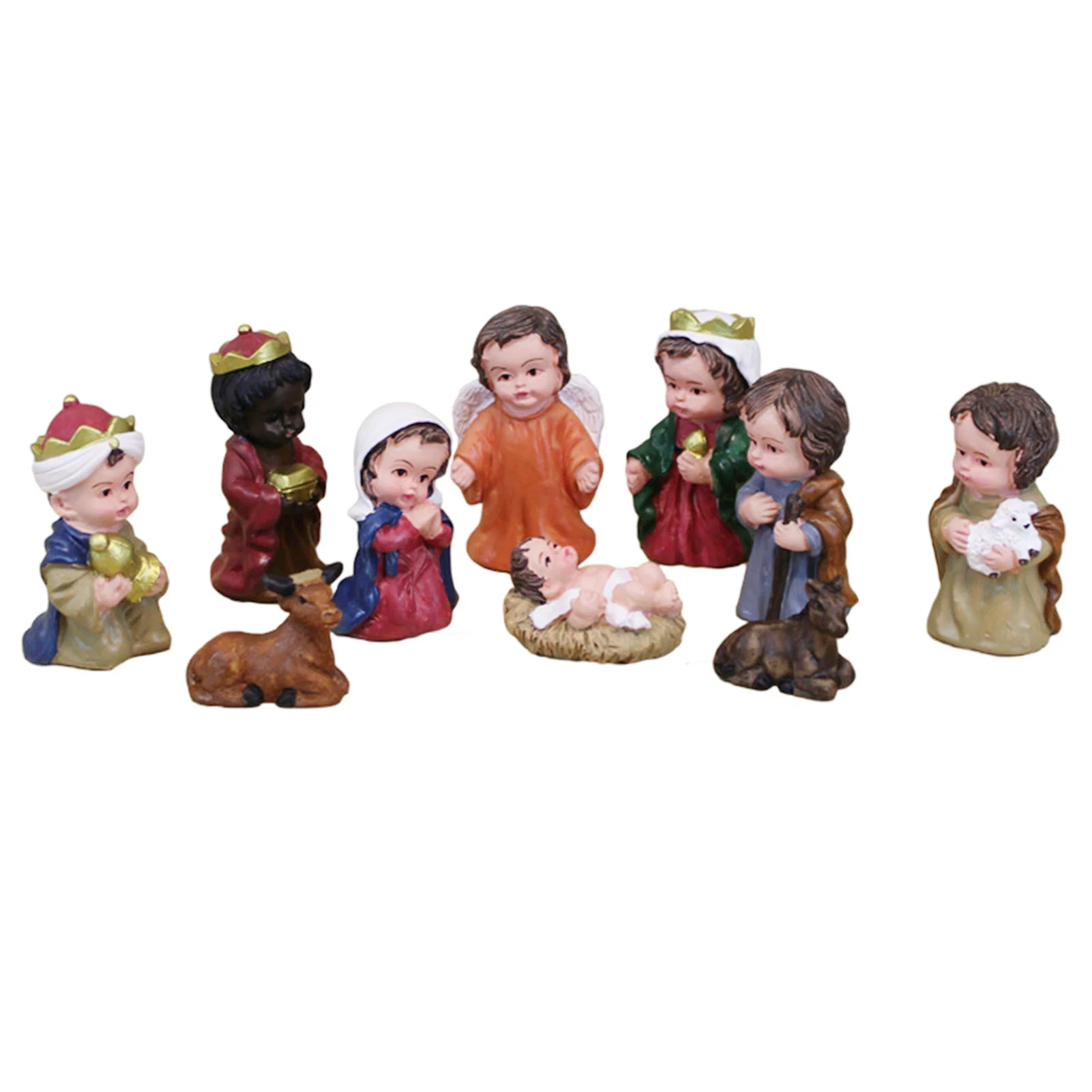 Christ Birth Of Jesus Ornament Gifts Nativity Scene Crafts Resin Christmas Manger Decoration Catholic Figurines