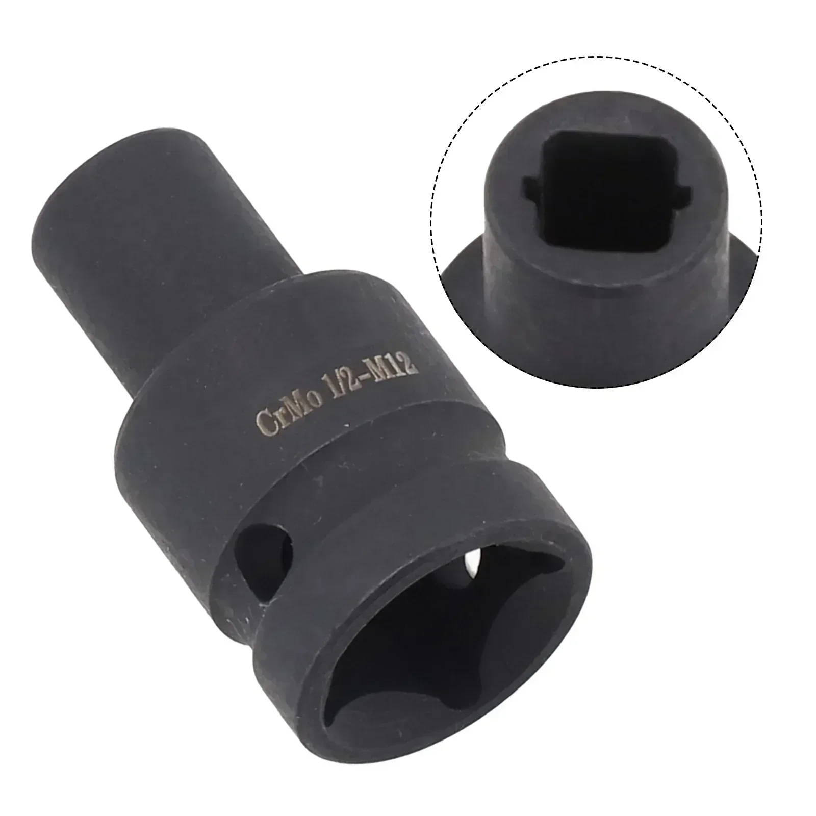 1pc 더블 헤드 Suqare 탭 소켓 1/2 인치 드라이버 M6 ~ M24 소켓 공압 래칫 렌치 스퀘어 탭 소켓 6mm-24mm