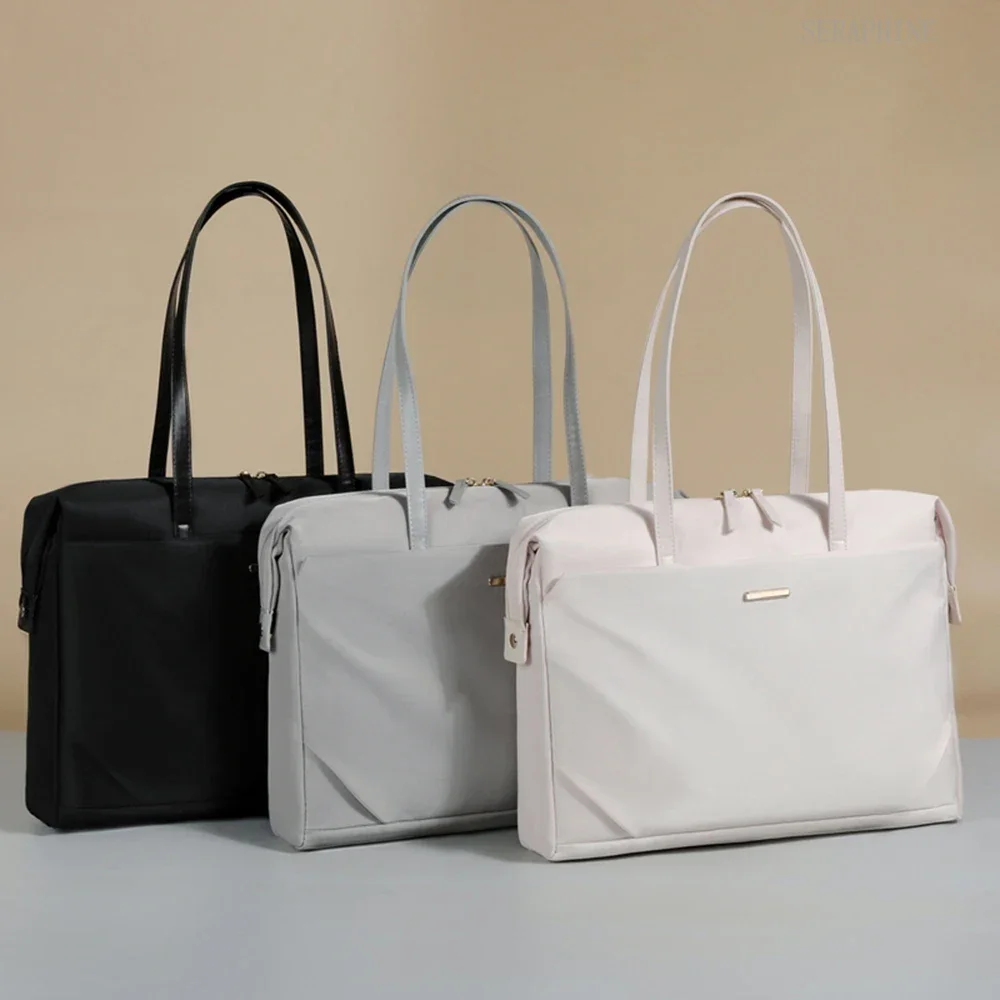 Fashion Casual Laptop Bag 13.3 14 Inch Simple Business Work Office Shoulder Handbags Briefcase Waterproof Notebook Case Tote Bag