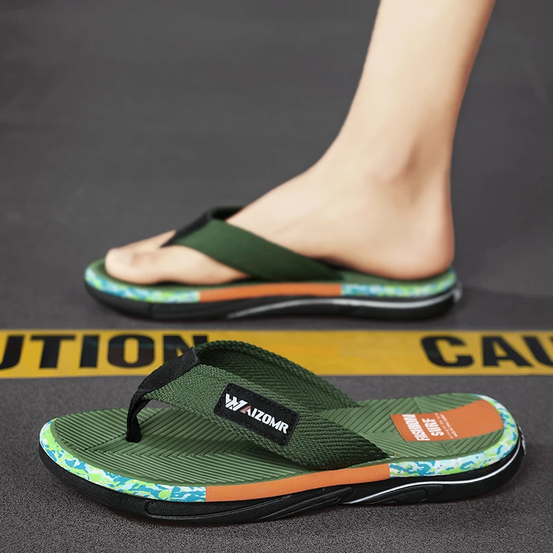 Man Flip Flops Breathable Beach Shoes Bathroom EVA Slippers Sandals Men Luxury Flip Flops Soft House Slippers Home Clogs Slides image 6