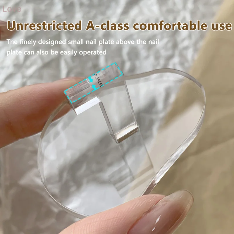 [L&P] حامل حامل عرض الأظافر الشفاف، نصائح التدريب على الممارسة، حامل عرض فن الأظافر بقاعدة أكريليك