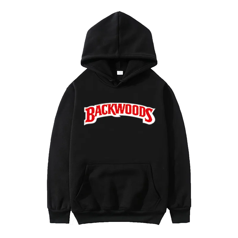 

Backwoods Hoodie Men's fashion letter graphic printed sweatshirt Casual Harajuku Streetwear hooded jumper Running tracksuit