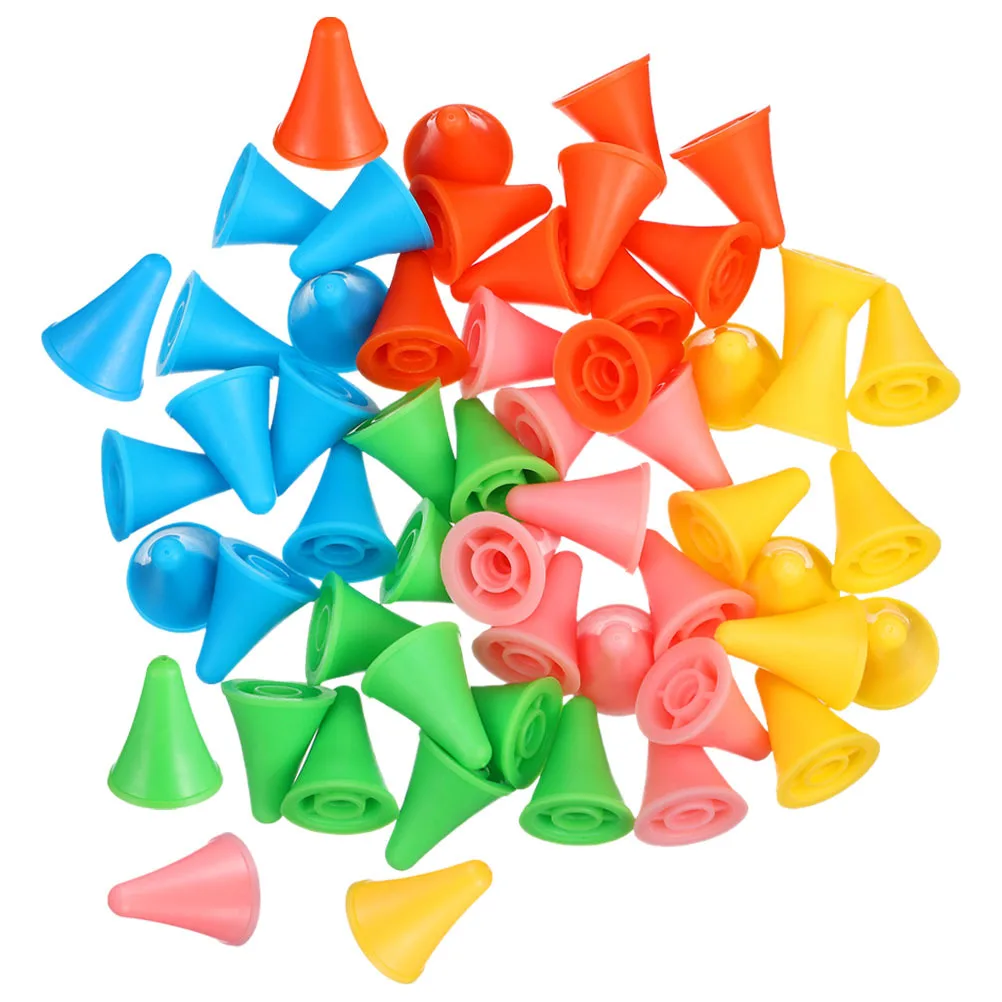 

100Pcs Knitting Protectors Rubber Soft Durable Needle Stoppers Stitch Stops Knitting Accessories