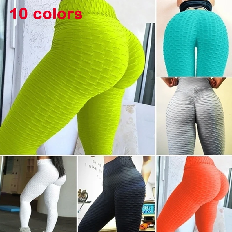 High waisted backless buttocks lifting leggings with honeycomb texture elastic training women's jacquard yoga pants