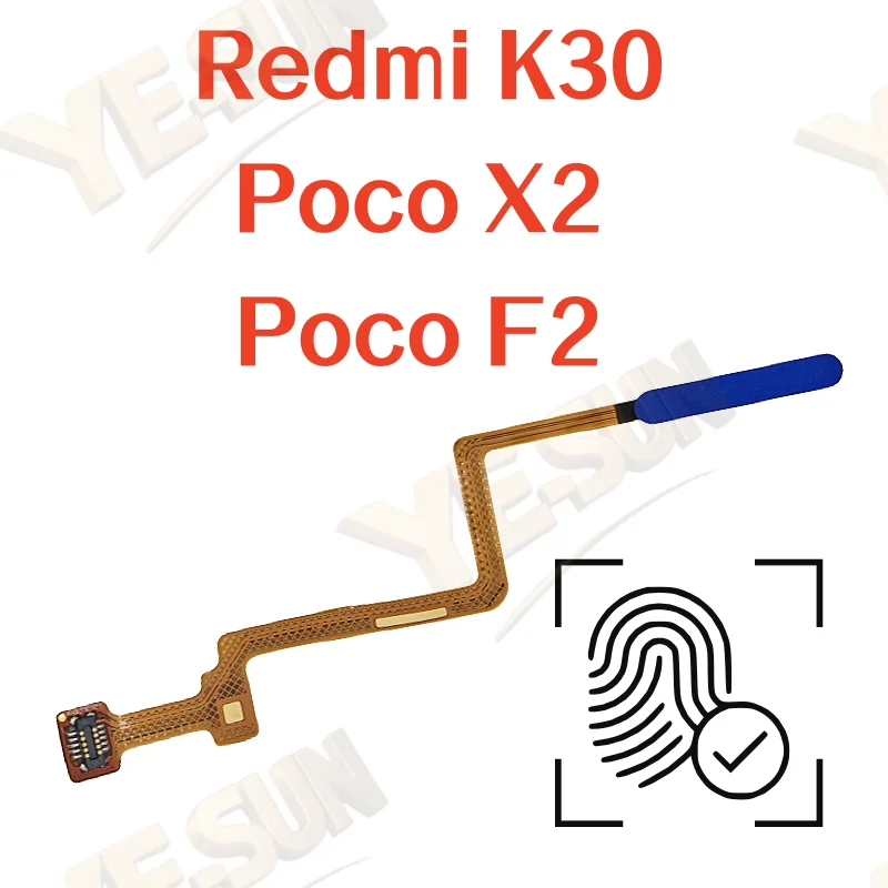 

Для Xiaomi Redmi K30/Poco X2/Poco F2 датчик отпечатков пальцев домашний возврат ключ меню кнопка с боковым включением и выключением Flex