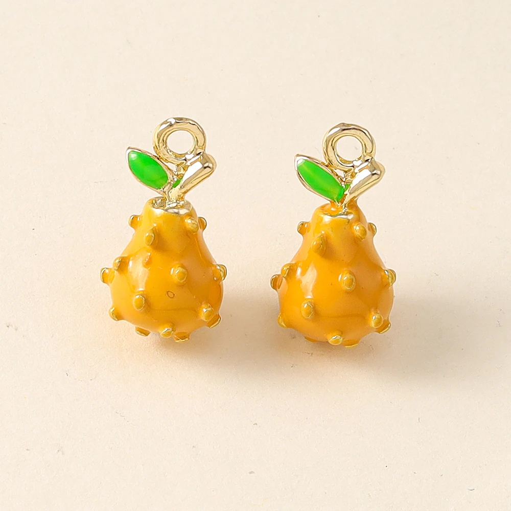 5pcs Cute Fruit Charms for DIY Jewelry Making