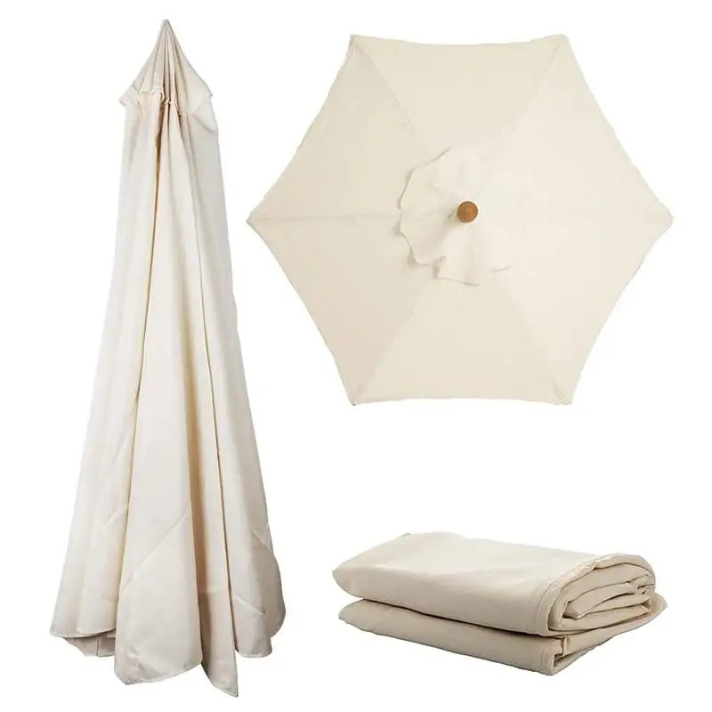 2/3m Umbrella Replacement Cloth Waterproof Beach Hexagonal Canopy Outdoor Garden UV Protection Parasol Sunshade Umbrella Cloth