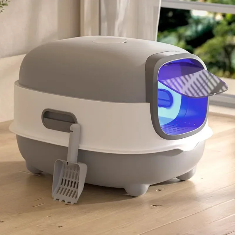 

Очень большой размер, кошачий туалет, ультрафиолетовая стерилизация, не проливаемый лоток для кошачьего туалета, дезодорация, туалет Para Gatos, продукт для домашних животных