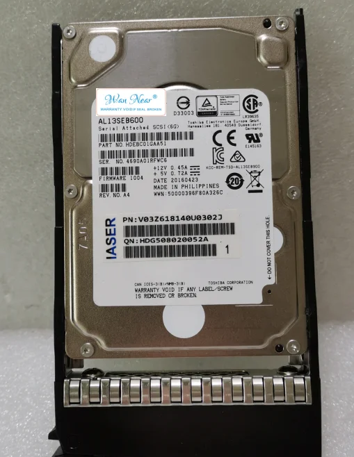 For 600GB SAS 2.5 10K AL13SEB600 V03Z618140U0302J