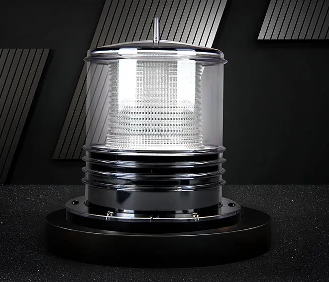 

Marine LED solar anchor lights, tri color light poles