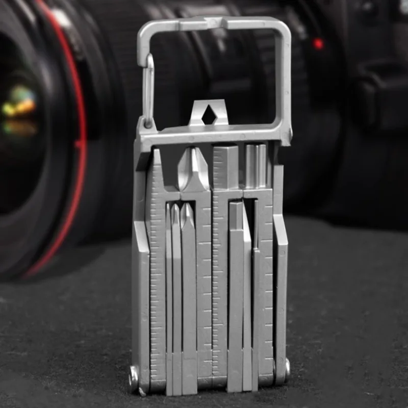 

Multifunctional Batch Photography Gadget Stainless Steel Combination Tool Mobile Phone Holder Folding Outdoor Bottle Opener