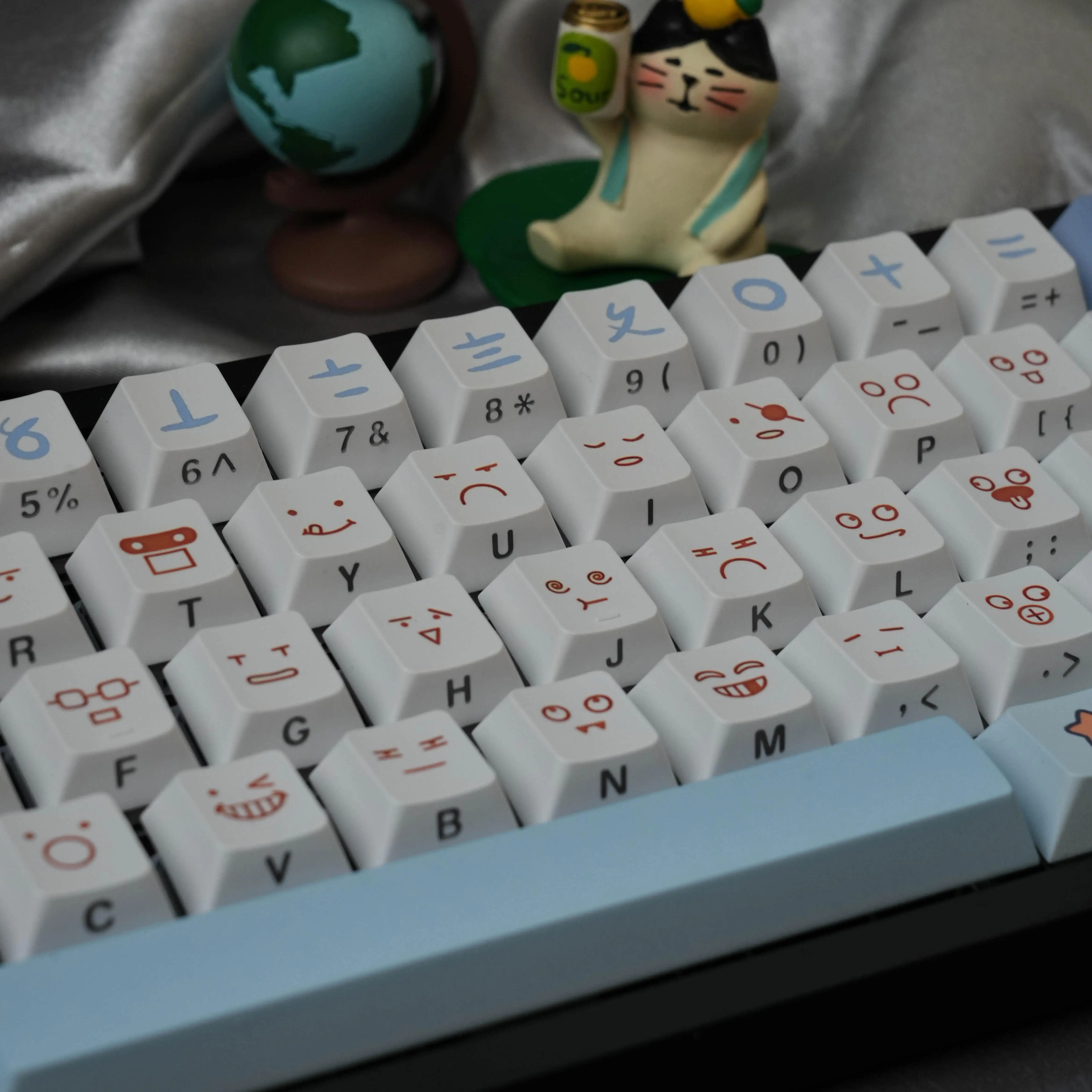 

Today's mood mechanical keyboard PBT keycap five-sided hot sublimation original side engraving