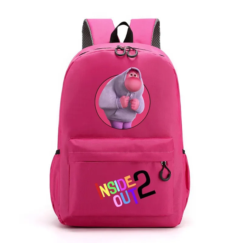 Disney Inside Out 2 School Bag Cartoon Anime Kid Boy Girl Knapsack Teenager Printed Backpack Student Book Bag Rucksack Children