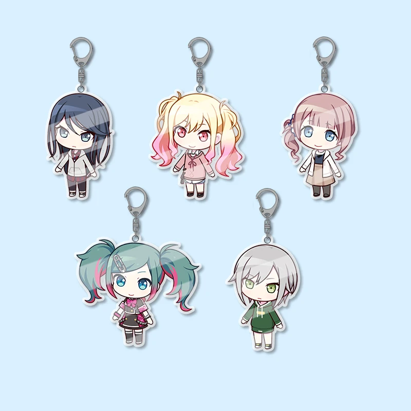 5pcs Anime Characters Acrylic Keychain Set, Gift for Cosplayers