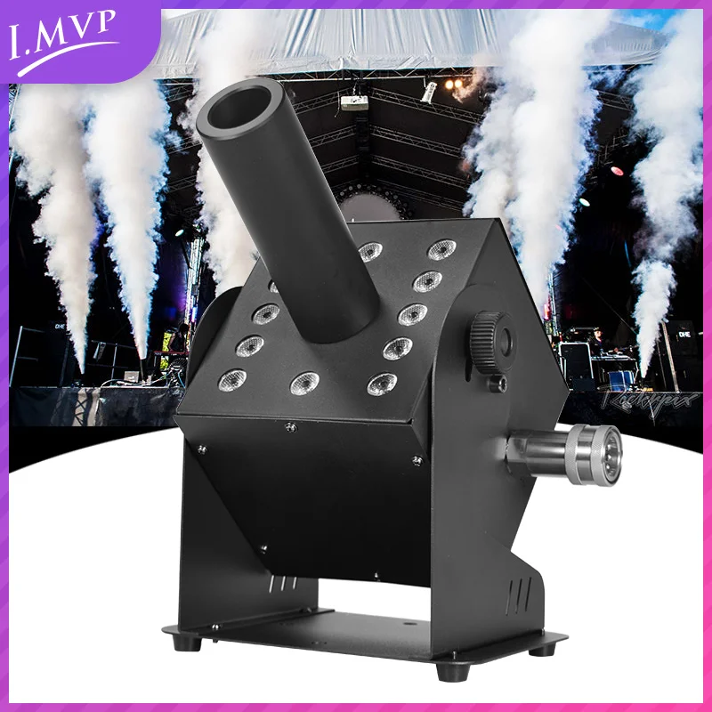 

DMX512 Control Stage Smoke Effect Machine 12x3W LED RGB CO2 Jet Machine for Disco Nightclub Party