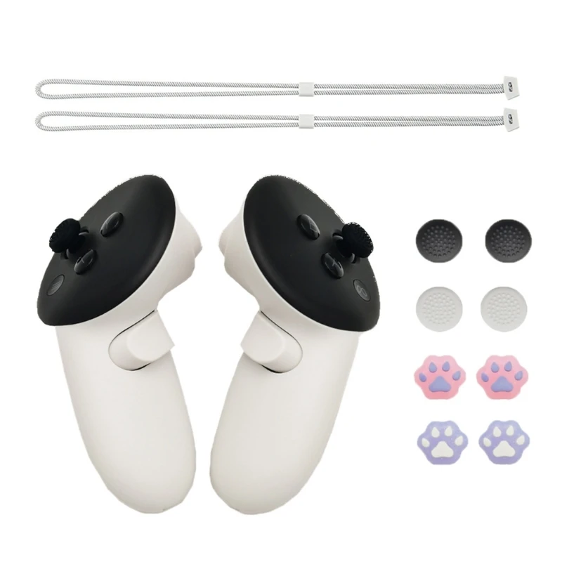 Werkzeugloses Handschlaufe- und Daumengriff-Set für Controller, sicheres Zubehörpaket für aktives Spielen und tägliche – Detail 1