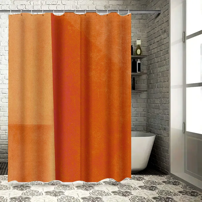 

Bright Orange Color Bath Shower Curtain Waterproof Home Decor Decoration for Bathroom 60x72in (Set Includes Hook Rings) AliExpre