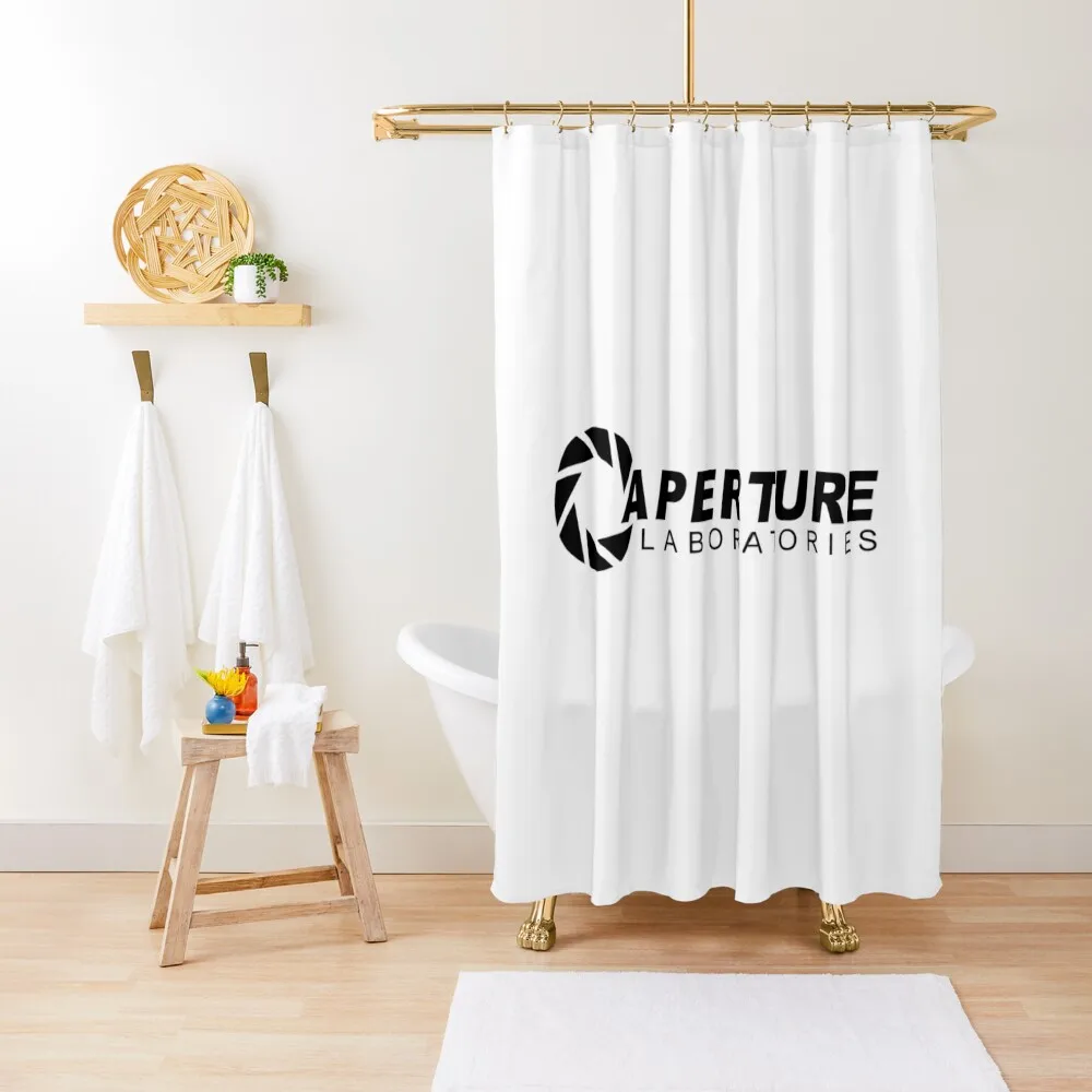 

Portal 2: Aperture Science Logo Shower Curtain Transparent Bathroom Shower Cute Shower Curtain