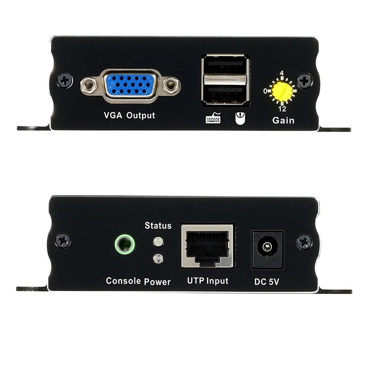 Imagem -04 - Tesmart-extensor Vga sobre Utp sobre Cat5 Cabo Rj45 até 300m Edid 1920*1200 @ 60hz 35 Milímetros de Entrada de Áudio Jack Rj45