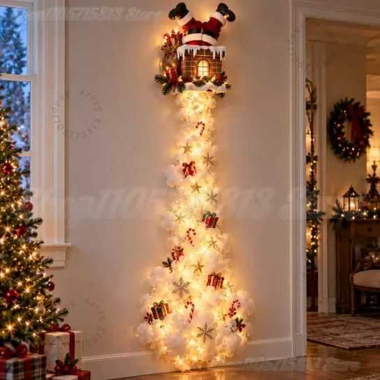 LED Santa Sleigh Wall Light 4