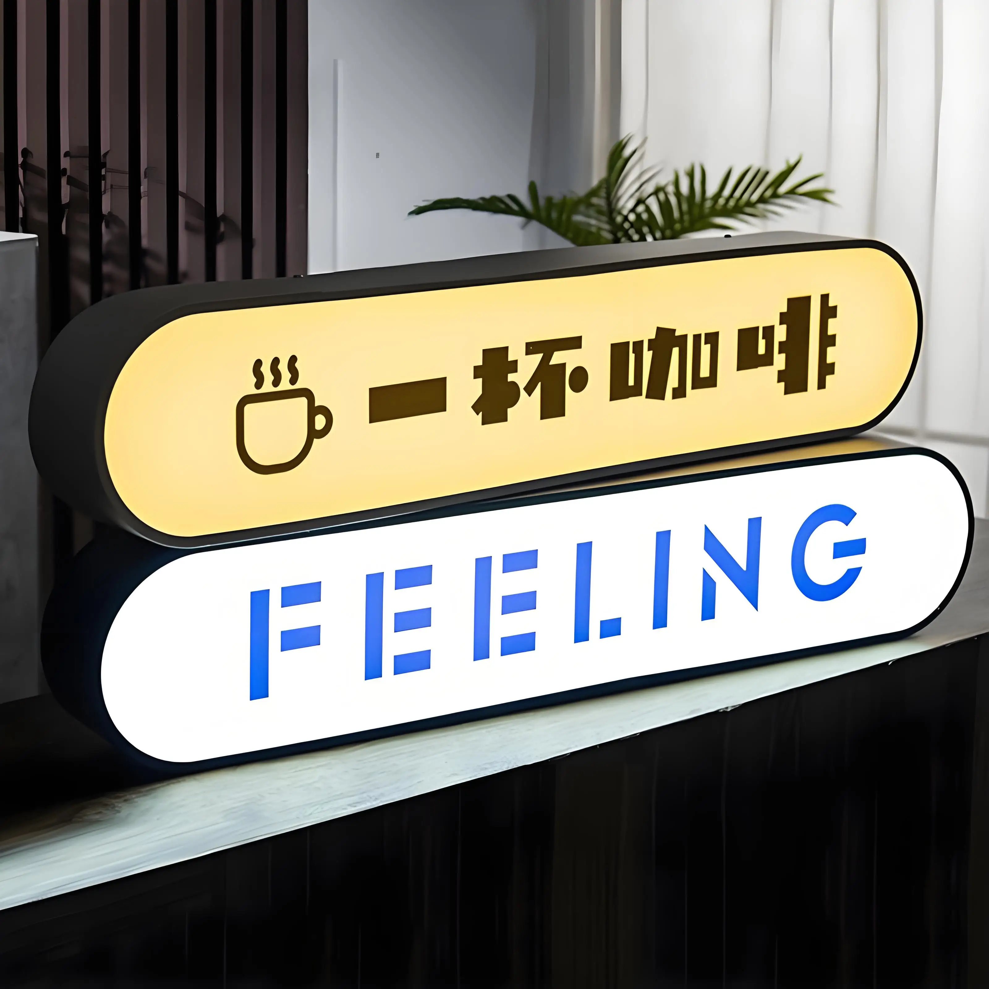 

Wall Mounted Rotary Signage Light Emitting Diode Plastic Double Sided Mould