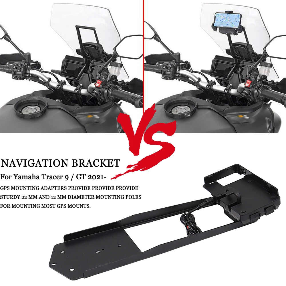 Motorcycle Navigation Mobile Phone GPS Plate Bracket Stand Holder Phone Support For Yamaha Tracer 9 TRACER 900 2021