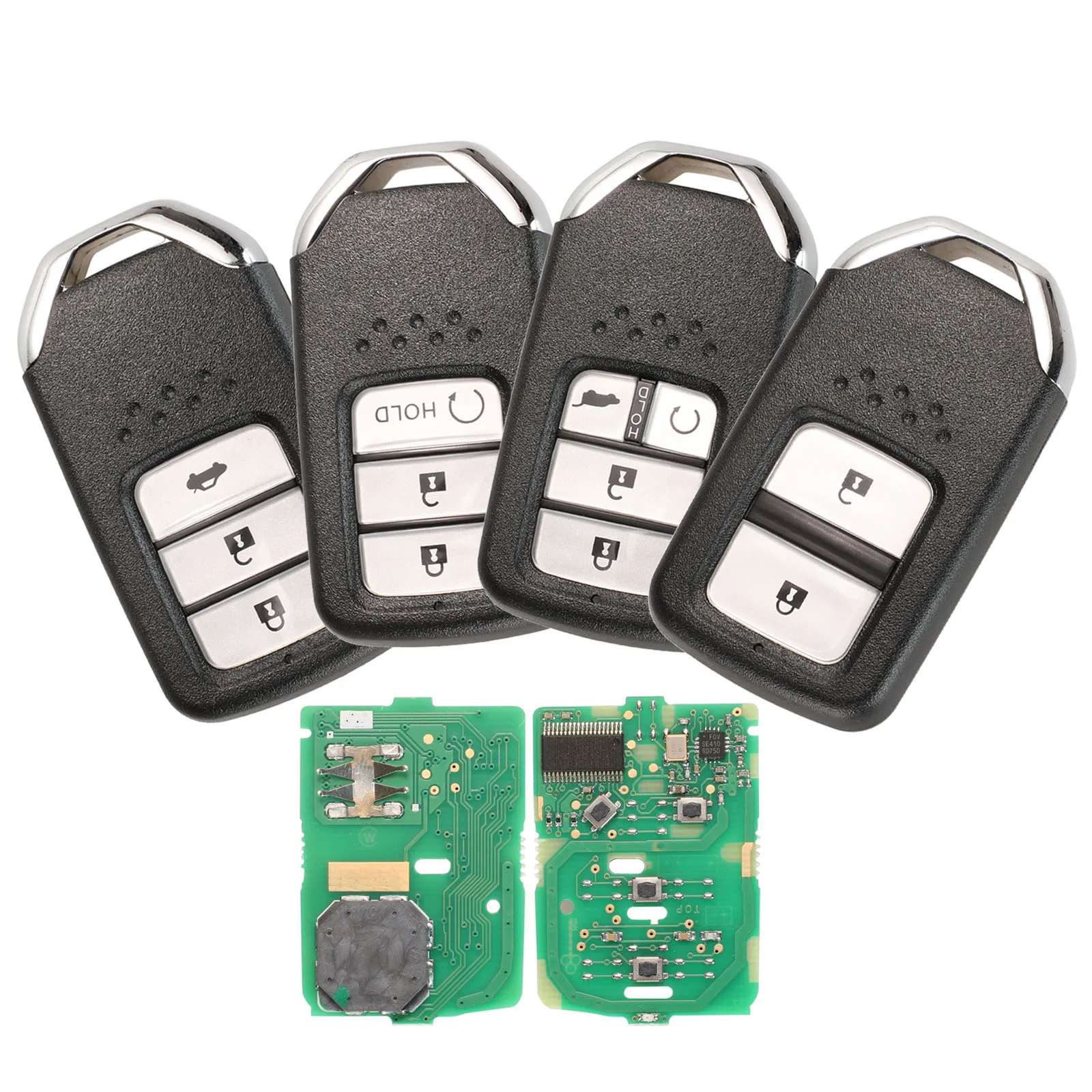 jingyuqin 2/3/4 B 434MHZ Smart Car Key For Honda 72147-T5A-G01 For Honda Fit City Jazz XRV Venzel HRV Car Remote Control