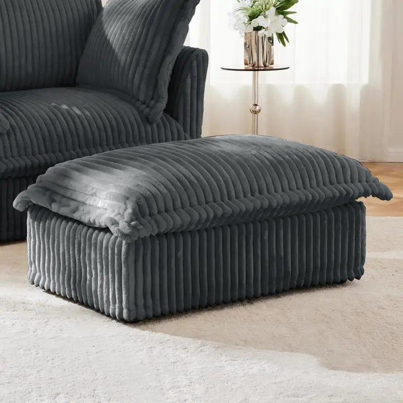 

Grey Koala Ottoman - Comfortable & Stylish Furniture Piece for Any Room, Perfect for Living Room, Bedroom, or Home Office