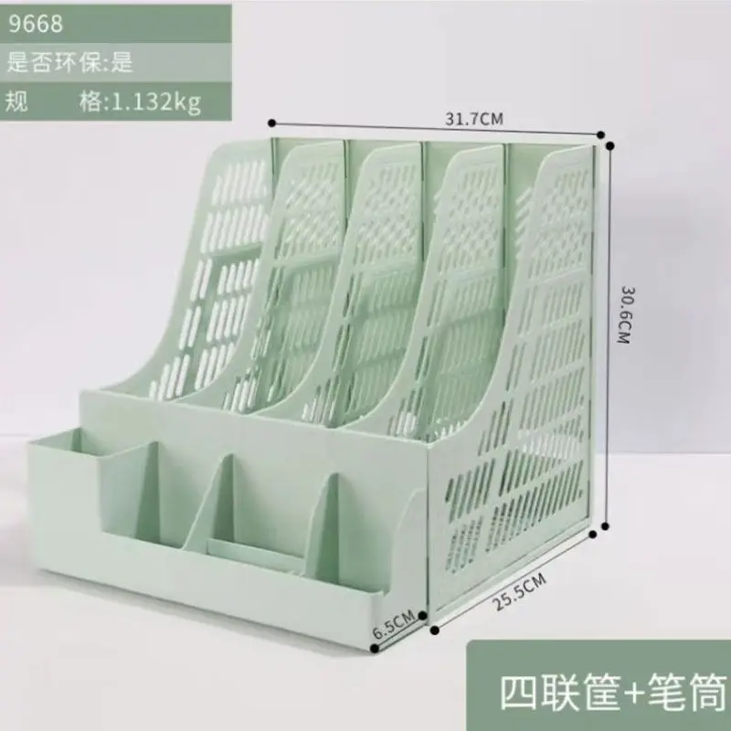 Office File Rack Desktop Storage Rack Classification Storage File Contract Information Test Paper Multi-Column File Rack