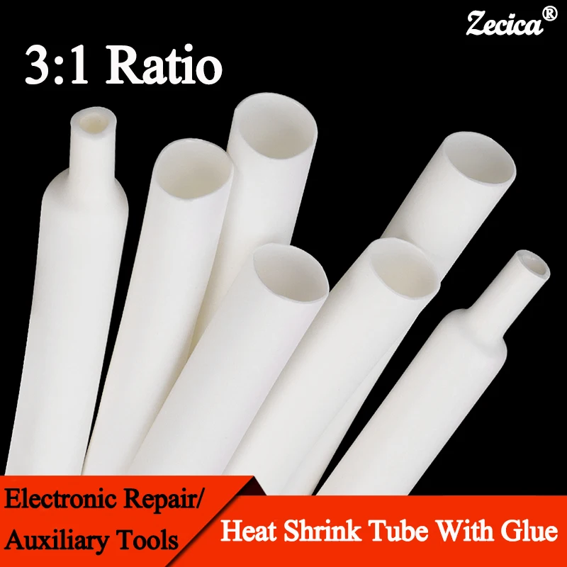 

Термоусадочная трубка 1-10 м, 3:1, толстый клей, белый диаметр 1,6 мм ~ 39 мм, трубка с двойными стенками, полиолефиновая изоляция, термоусадочная кабельная муфта