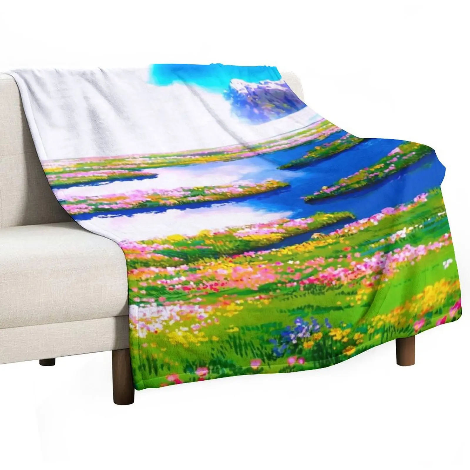 

It's Like A Dream - Color Revamp Throw Blanket Decorative Sofas Travel Blankets