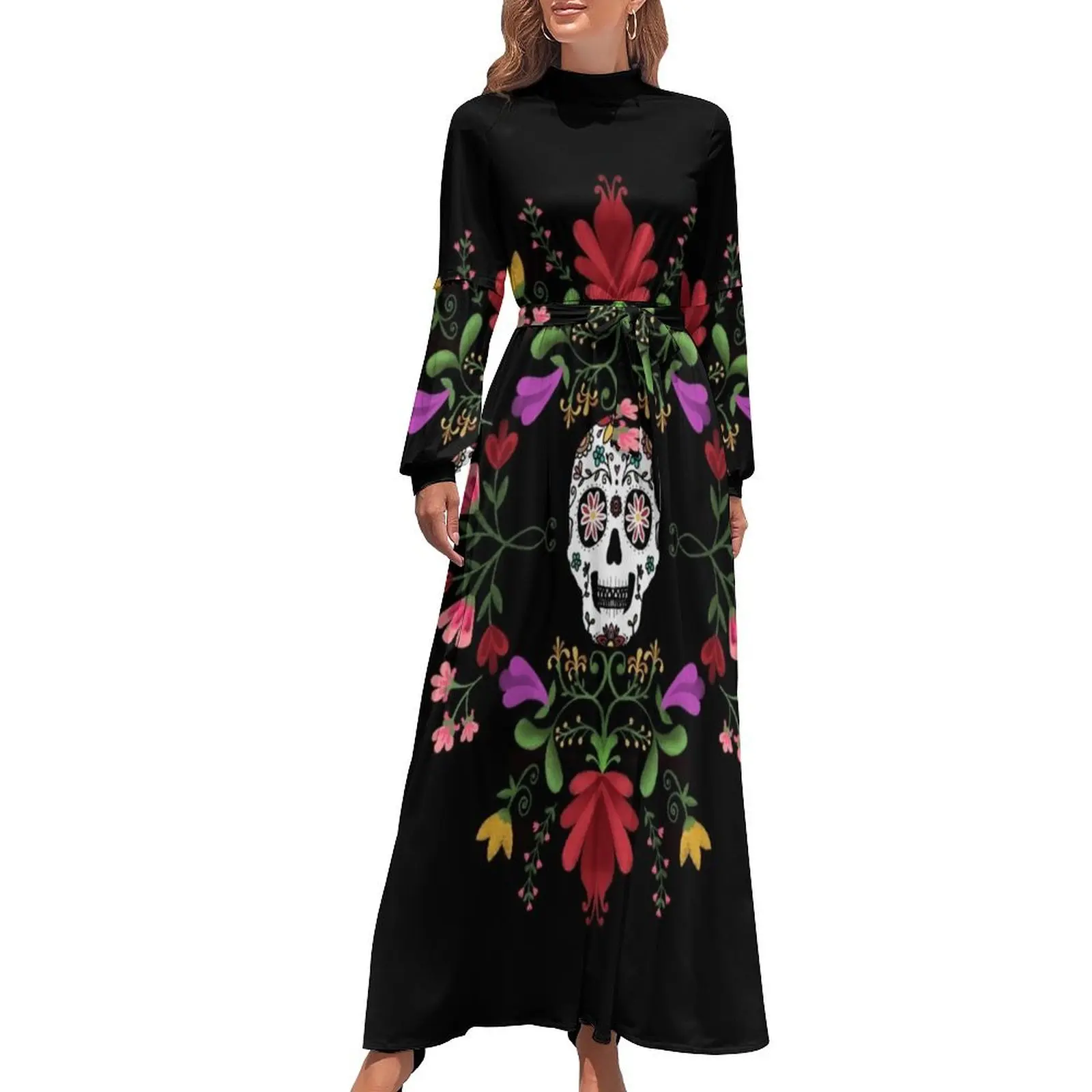 

Sugar Skull Long Dress Summer skirt Women's summer long dress Dress for pregnant women