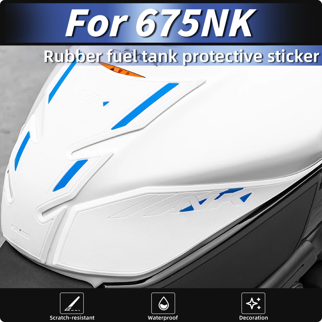 ل CFMOTO 675NK دراجة نارية المطاط خزان الوقود حماية أطقم وسادة الغاز ملصقات الديكور تجديد دراجة نارية الملحقات #1