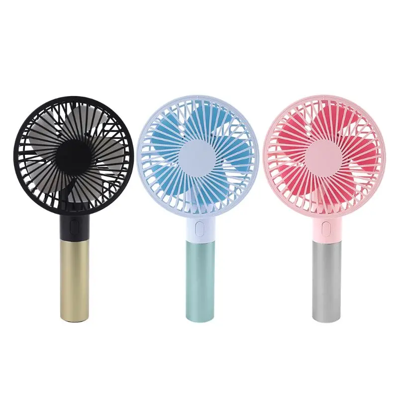 Small Cooling Fan USB Rechargeable Cooler Fan 3 Speed Adjustable Portable Handheld Fan Mini Ventilation Fan Low Noise