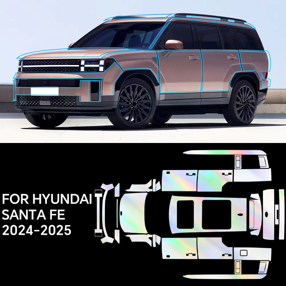 

Custom Precut For Hyundai Santa Fe 2024 Full Vehicle Clear Bra Precut PPF Paint Protection Film TPU Transparent Anti Scratch