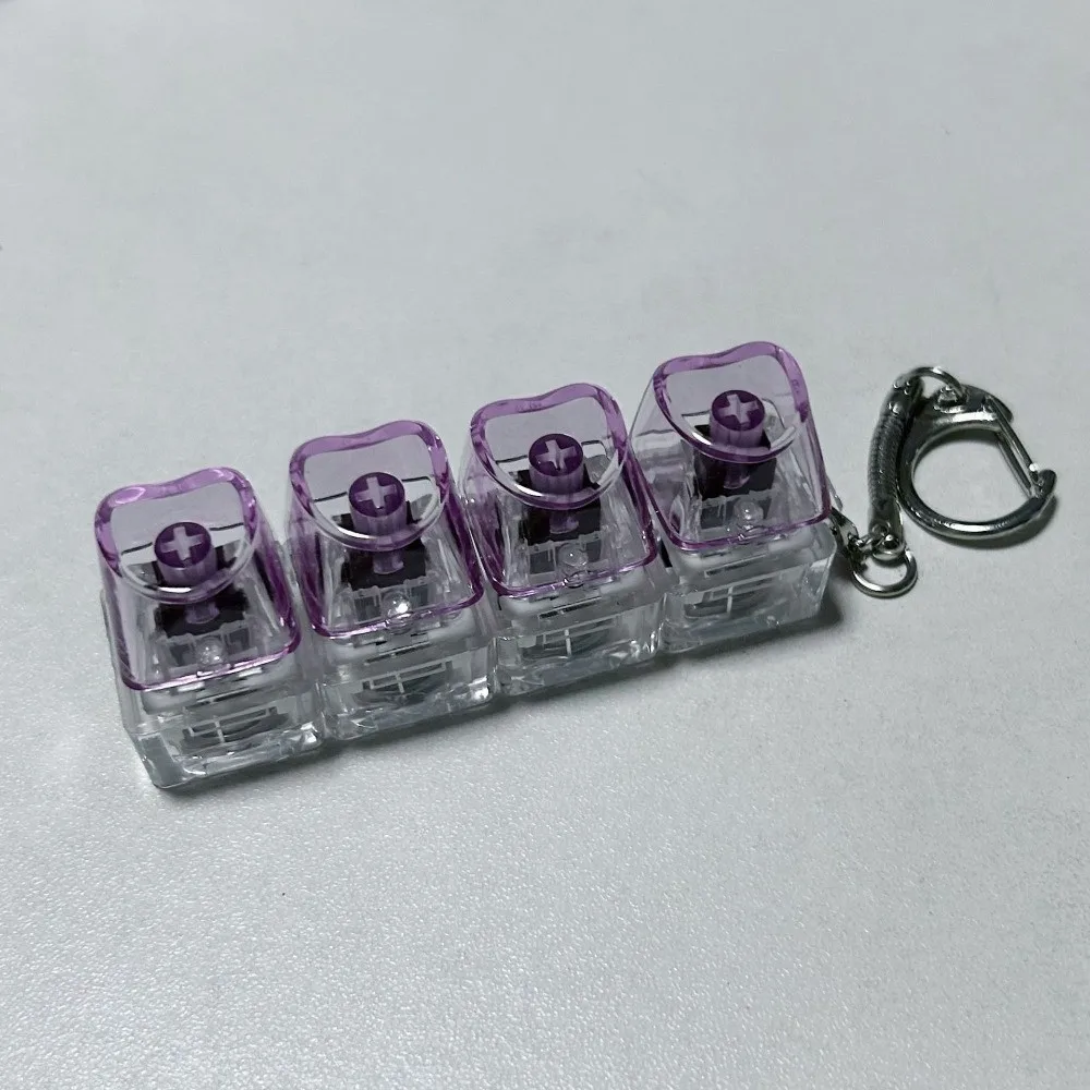 Relaksujący przycisk 4Keys Keycap do łagodzenia stresu, nakładka na klawisz, mechaniczny przycisk DIY, clicker.