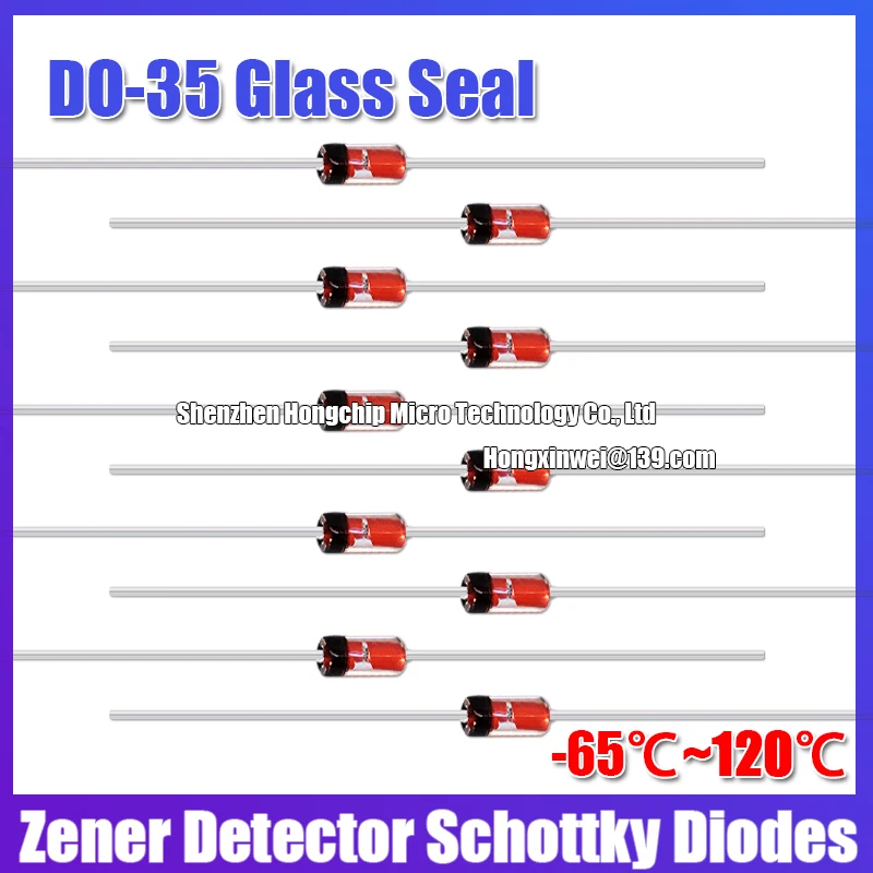 (10 pz) diodo BAT41/42/43/45/46/47/48 DIP-2 SMD-2 1 n34a tubo regolatore di tensione rilevatore di germanio diodo Schottky