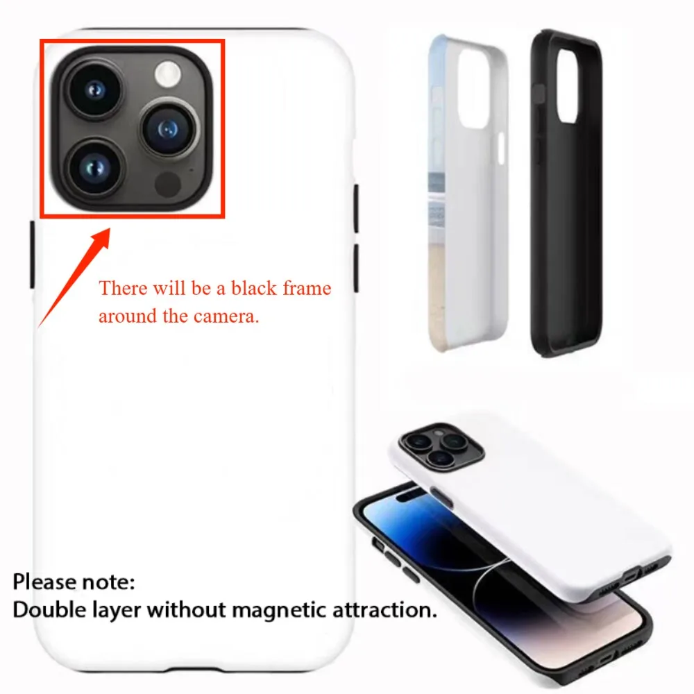 حافظة هاتف هالوسين لهاتف آيفون 17 16e 16 15 14 13 12 11 X XS XR XSMAX 7 8 Air Pro Max Plus غطاء خلفي فاخر بطبقة مزدوجة