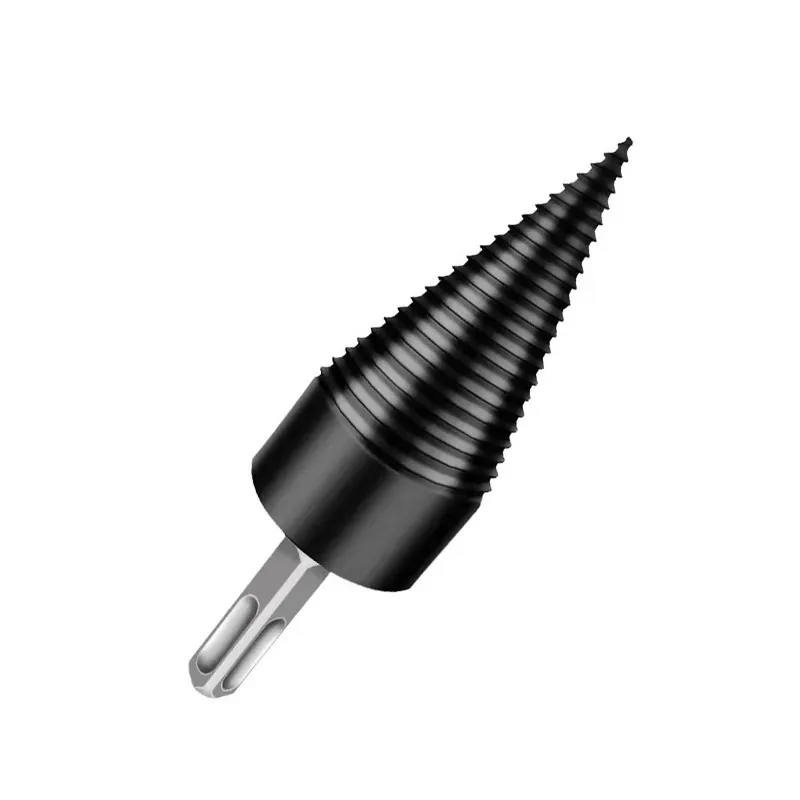 32/42/50mm Removable Wood Splitter Screw Cones Drill Bits Wood Square/Round/Hex Shank Drill Bit Firewood Log Splitter Drill Bit