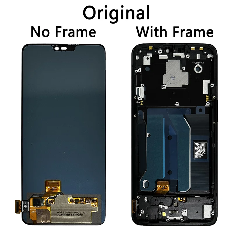 AAA+ Quality For OnePlus 6 A6000 A6003 LCD Display Touch Screen Digitizer Assesmbly For One Plus 6 1+6 LCD Replacement Parts