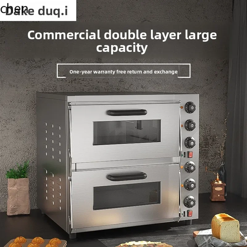 

Electric Oven Commercial Large Capacity Oven Double Layer Mooncake Roaster Multifunctional Pizza Oven