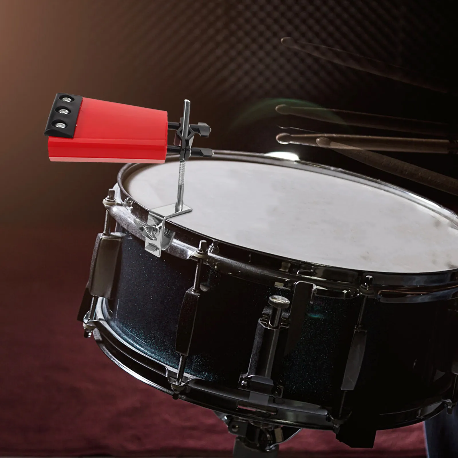 mountable-red-cowbell-drum-set-accessory-metal-cowbell-with-mute-strip-for-precise-volume-control-practice-and-performance