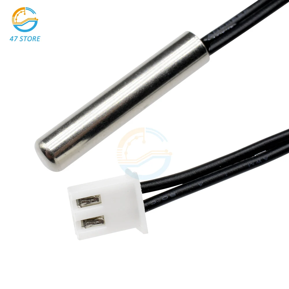 DS18B20 NTC 10K 1% 3950 Thermistor Waterproof Temperature Controller Sensor Probe W1209 W1401 W3001 Thermostat 0.5m/1m/2m/3m