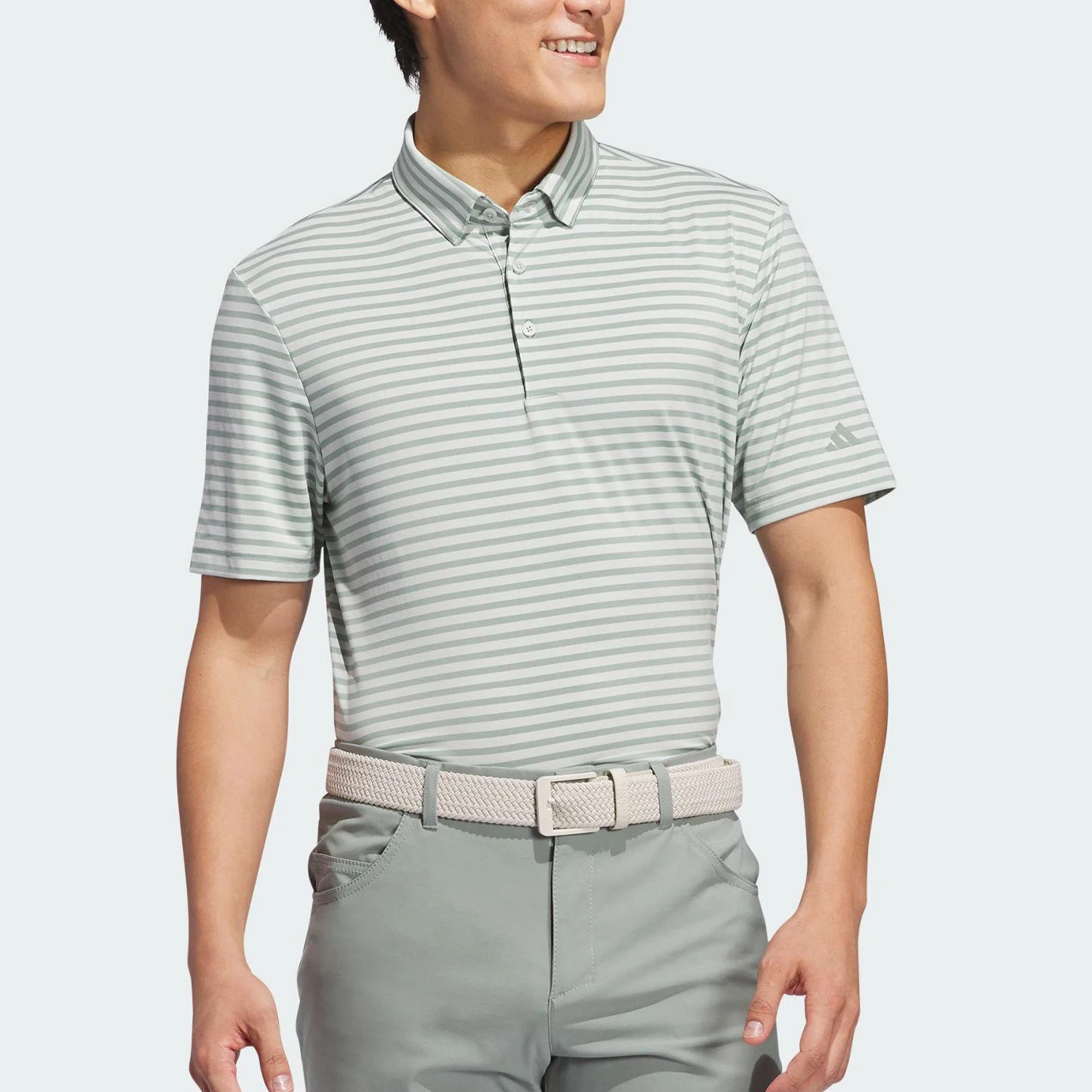 

Adidas Genuine New Men's Striped Golf Polo Shirt JF8999