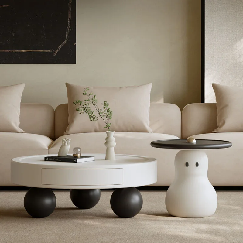 

Unique Round Coffee Table Kawaii Modern Living Room Nordic Coffee Table Cute Bedroom Meubles De Maison Salon Home Furniture