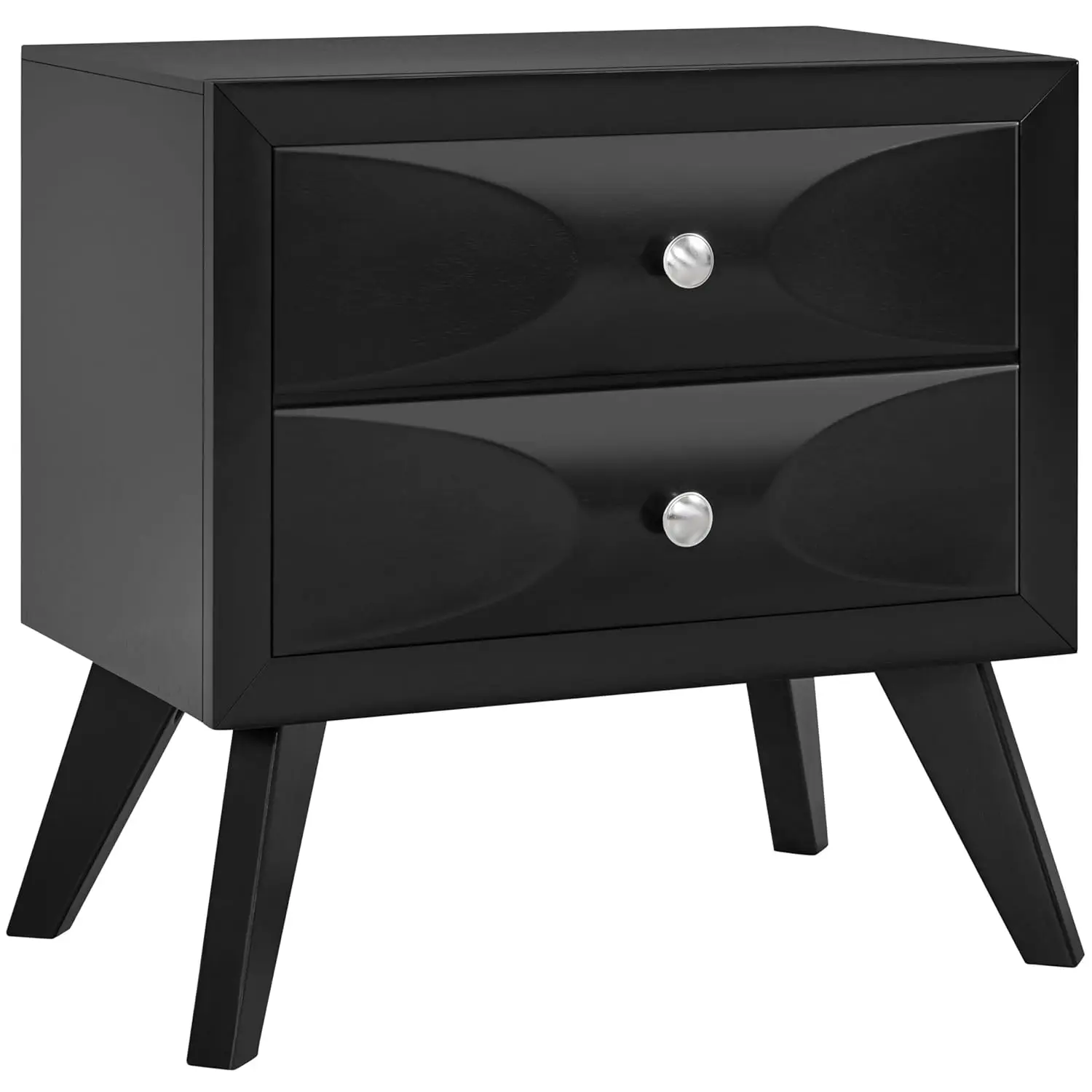 

Nightstand with 2 Drawers, Almost Fully-Assembled Nightstand Large Bedside Table with Solid Wood Legs and Storage,, Customized