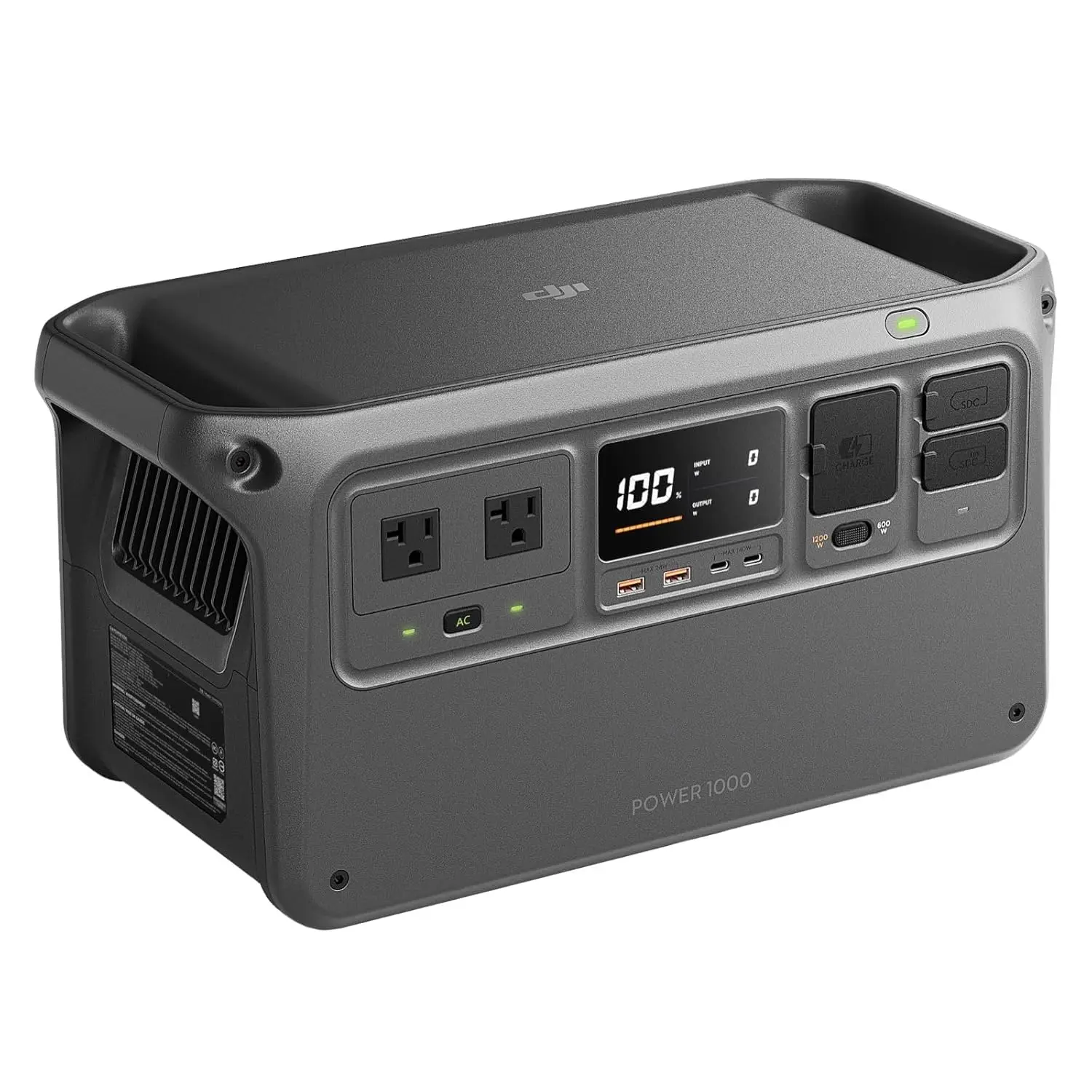 

Портативная электростанция Power 1000, аккумулятор LiFePO4 1024 Вт·ч, выход переменного тока 2200 Вт (пиковая 2600 Вт)/USB-C 140 Вт, ультратихая (23 дБ), индивидуальная комплектация