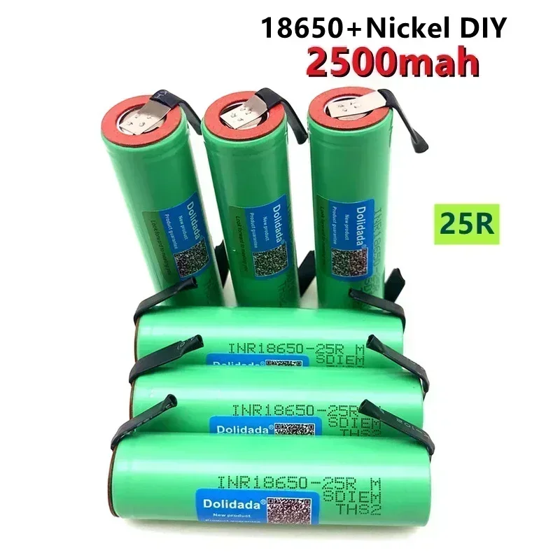 

Rechargeable Battery 2023NEW Hot Sale 3.6V 2500Mah INR18650 25R for Hair Clipper Flashlight+nickel DIY