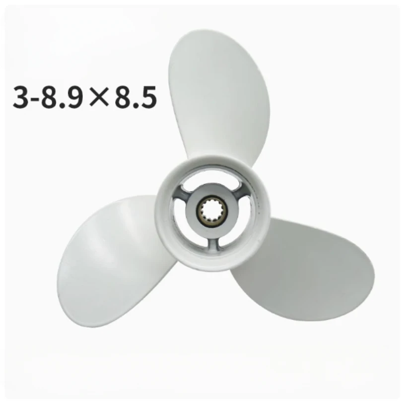 3-8.9X8.5 Aluminum Propeller Fitfor Hangkai 2 Stroke 12HP Outboard Motor